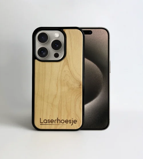 iPhone 15 pro hoesje esdoorn hout kopie